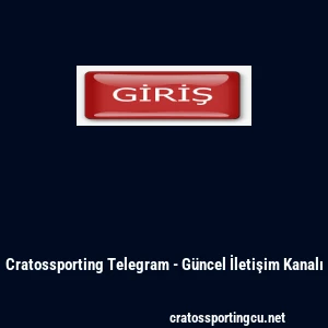 Cratossporting Telegram - G&uuml;ncel İletişim Kanalı